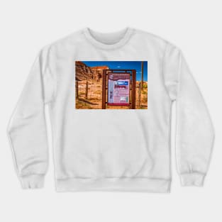 Toadstool Trail Entrance Sign Crewneck Sweatshirt